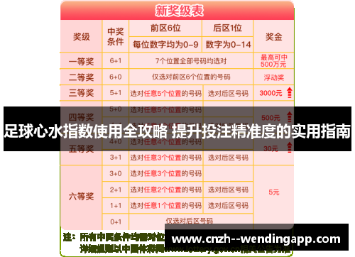足球心水指数使用全攻略 提升投注精准度的实用指南