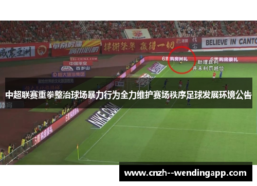 中超联赛重拳整治球场暴力行为全力维护赛场秩序足球发展环境公告